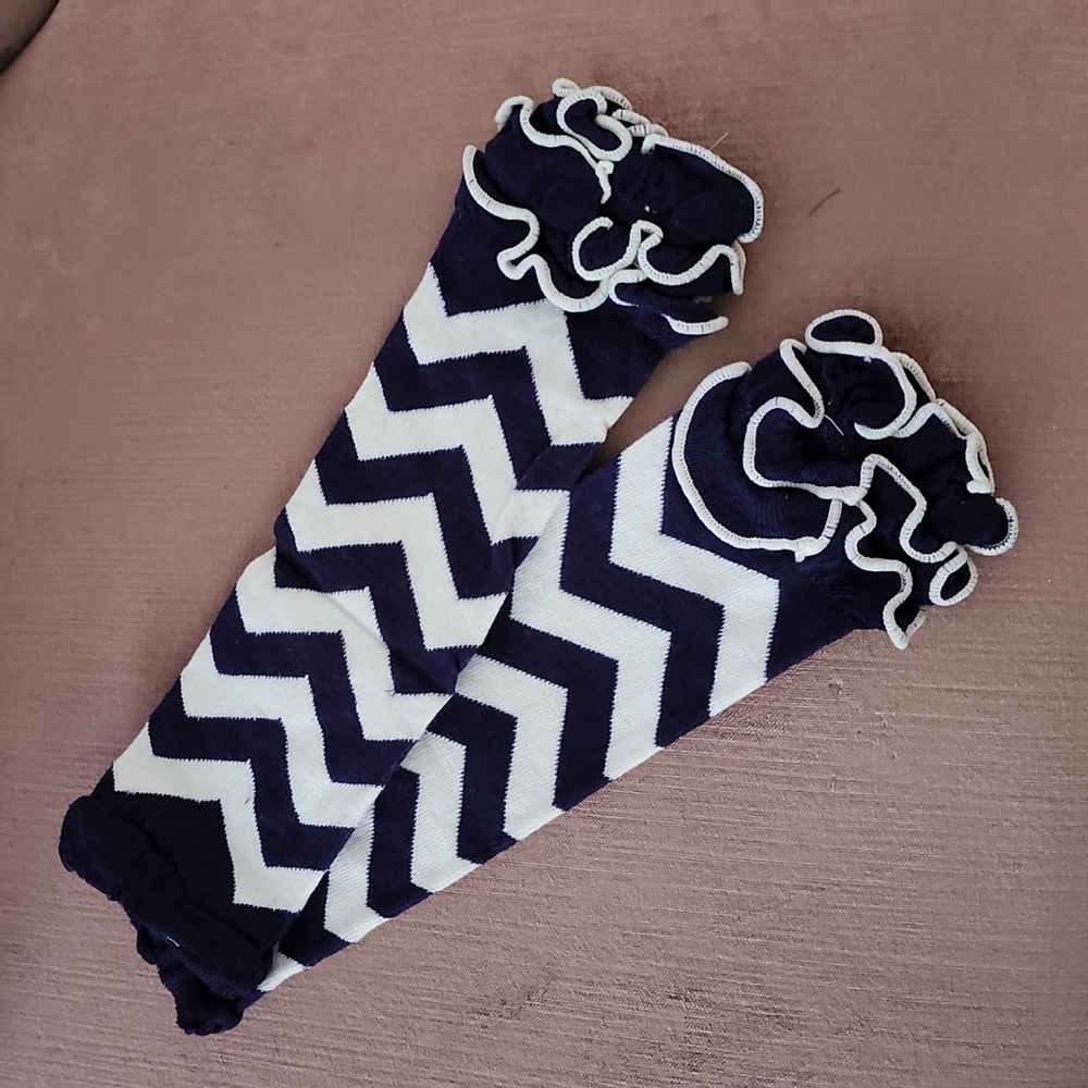 NEW GIRLS RUFFLED LONG FOOTLESS LEG WARMERS
